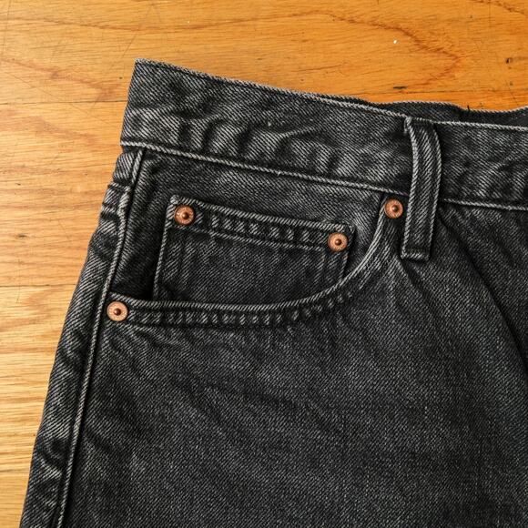 Aritizia Denim Forum The Ex Boyfriend Short‎ Black Eyeliner High Rise Cutoffs 26 - Picture 7 of 9